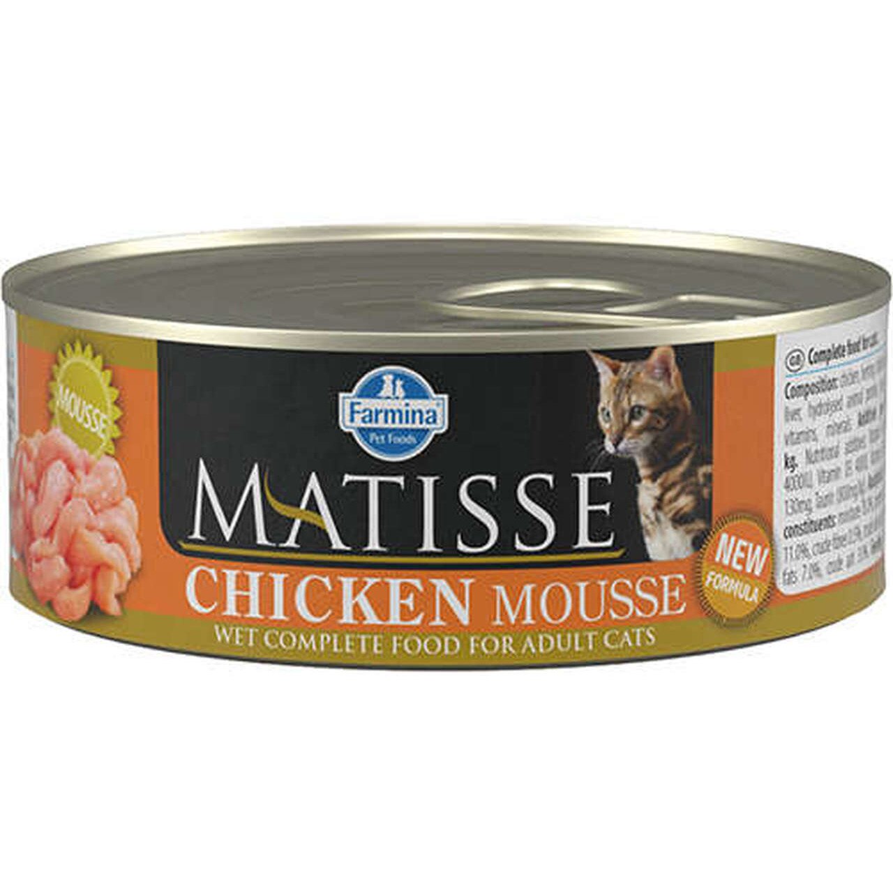 Hrana umeda pentru pisici Matisse, Mousse Pui, 12x85g