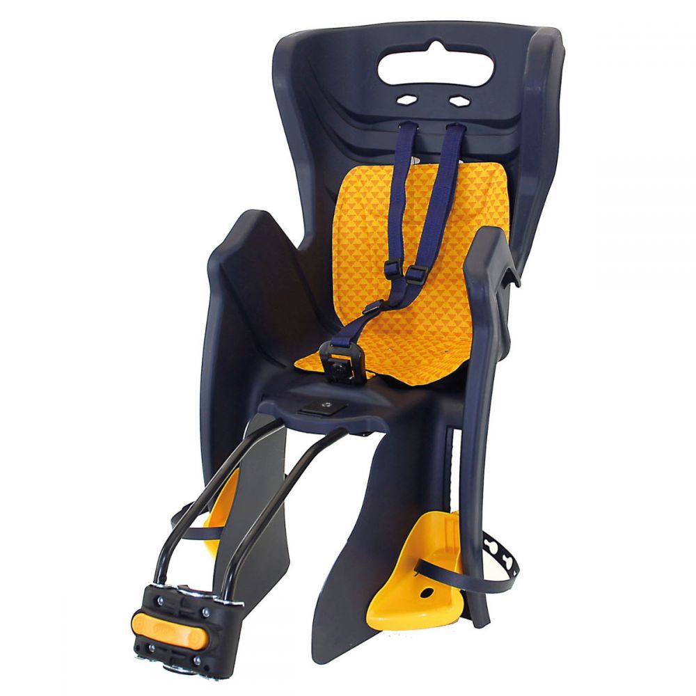 Scaun bicicleta spate pentru copii prindere pe cadru SXT B Fix W Albastru/Galben