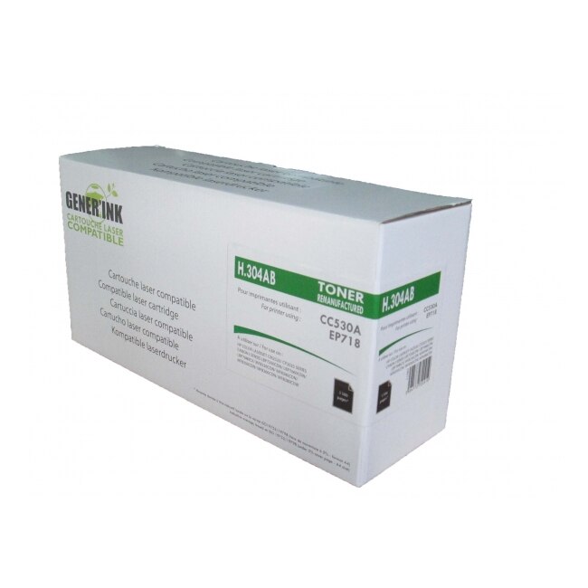 Cartus de toner GENERINK CC530/EP718, HP/CANON, Negru