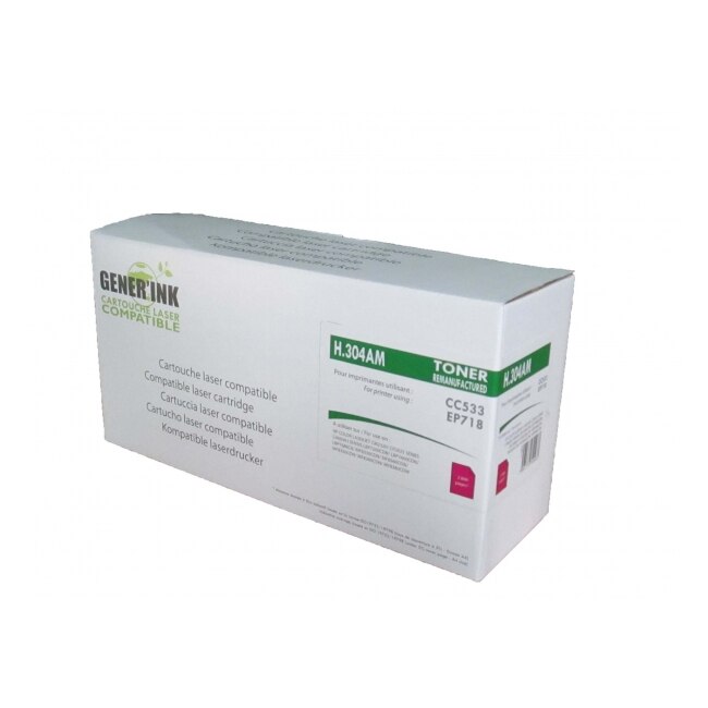 Cartus de toner GENERINK CC533/EP718, HP/CANON, Magenta