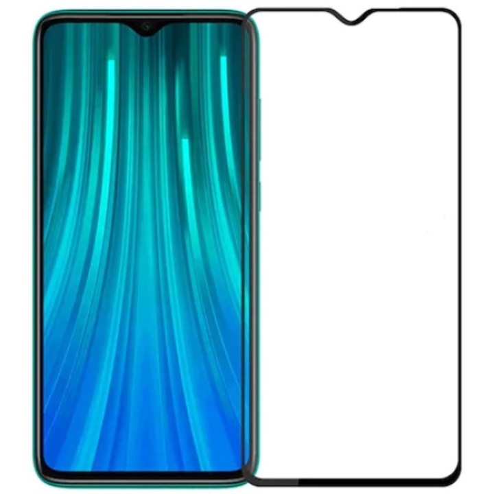 Folie sticla 3D securizata Xiaomi Redmi Note 8 Pro, Etlephe, Negru