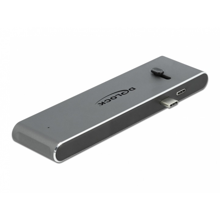 Докинг станция Dual USB-C към HDMI 4K @ 30Hz / USB 3.2 / SD / PD 3.0, Delock 87752