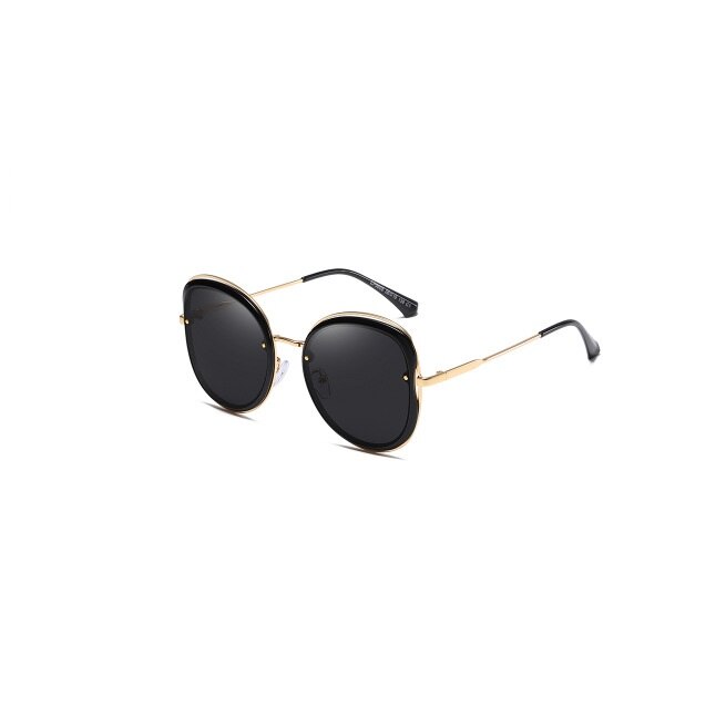 Ochelari de soare cat eye BTG-1037, polarizati, Auriu /Negru