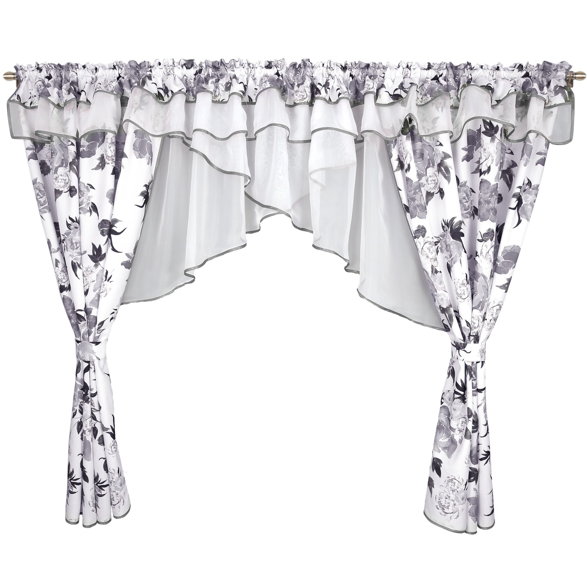 Perdea Algeria Alb, 400 x 155 cm Model 2