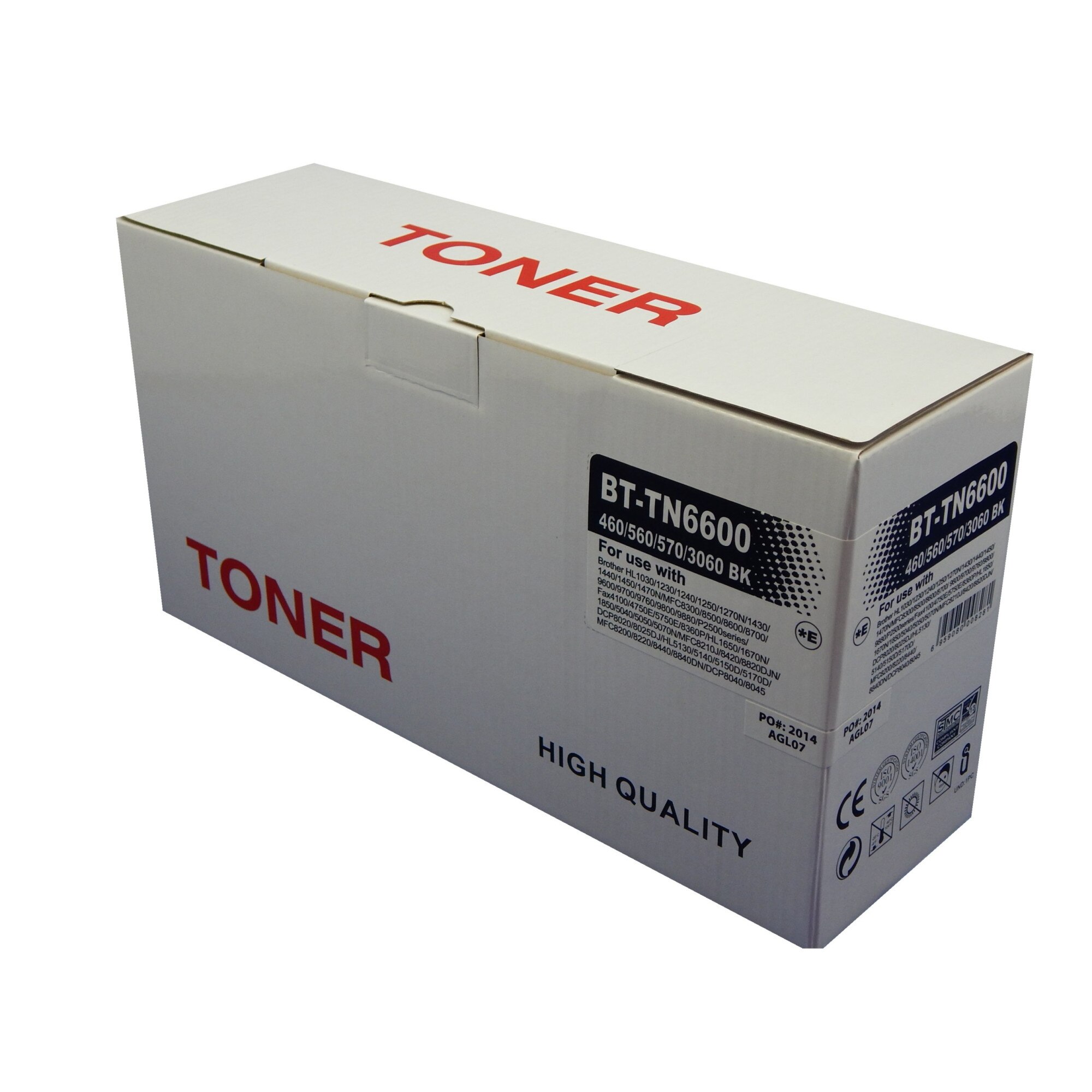 Cartus toner compatibil BROTHER TN6600 TN460 TN560 TN570 TN3060, 6000pg, black, HQ