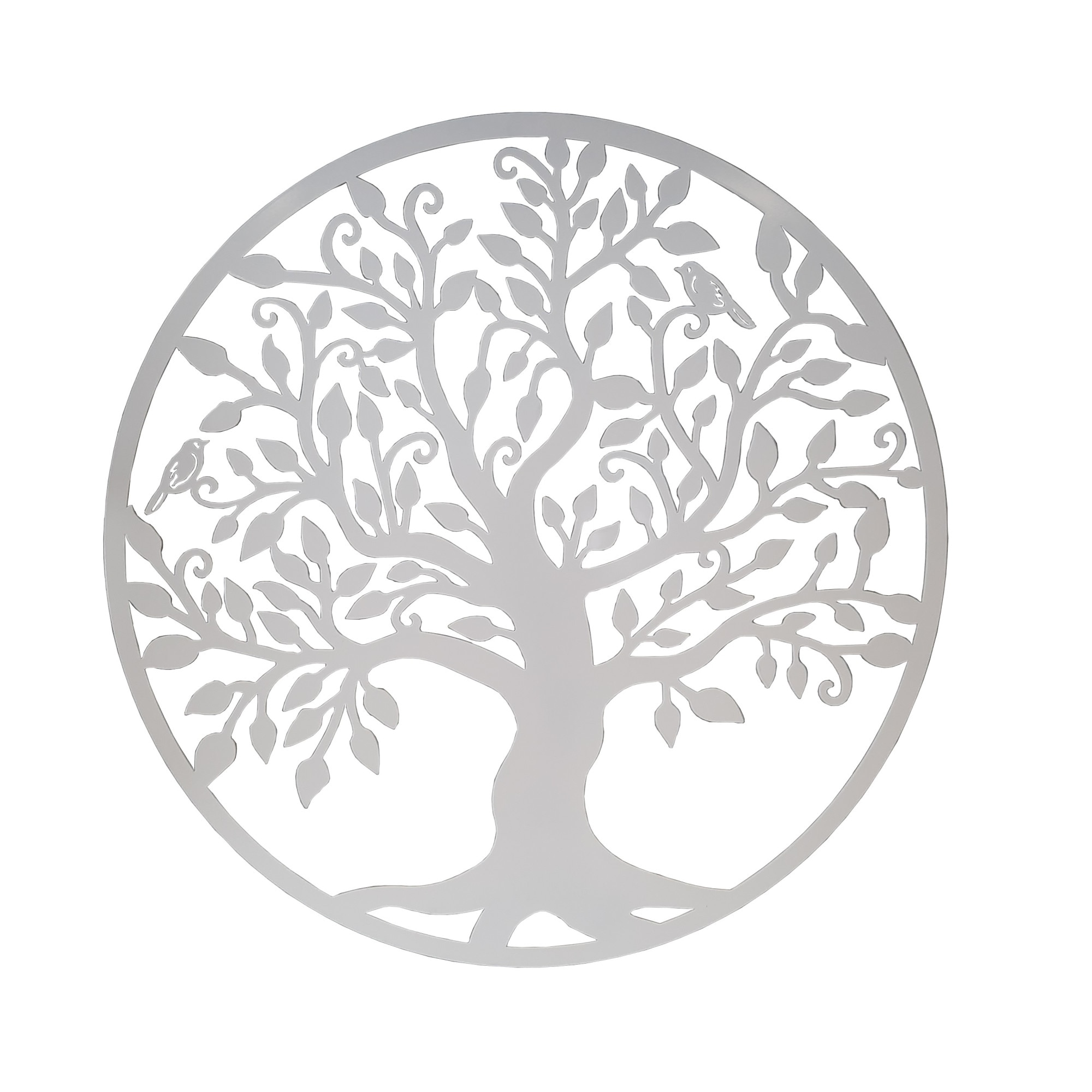 Decor perete, Copacul vietii, Arborele Vietii, 90x90 Model 1, Alb