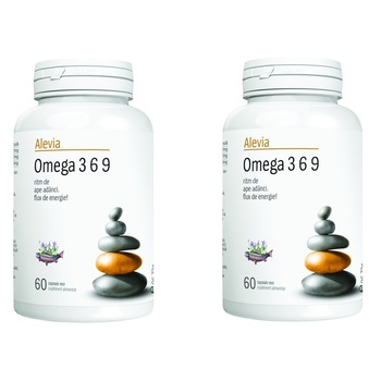 Pachet Omega 3 6 9, 60 + 60 capsule (1+1), Alevia Pachet Omega 3 6 9, 60 + 60 capsule (1+1), Alevia