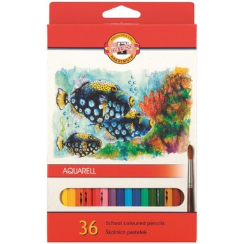 Set 36 creioane colorate Koh-I-Noor Mondeluz pesti Set 36 creioane colorate Koh-I-Noor Mondeluz pesti