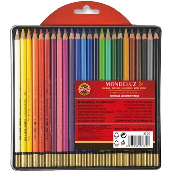 Set 24 creioane colorate Koh-I-Noor Mondeluz Set 24 creioane colorate Koh-I-Noor Mondeluz