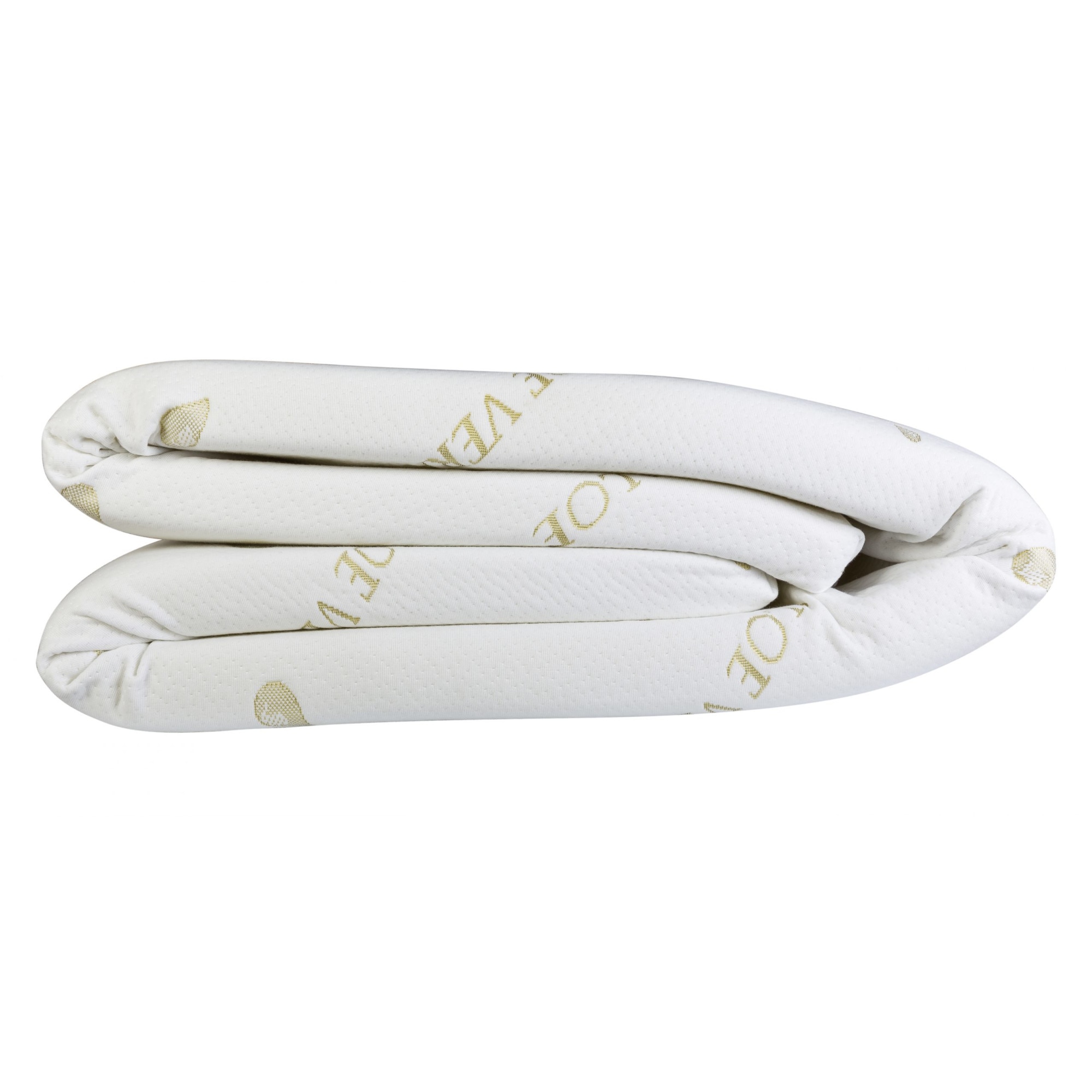 Topper Latex,Husa detasabila Aloe Vera 6 cm, 120 x 200 cm