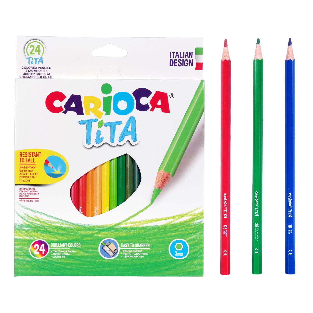 Creioane colorate, Zola®, 24 bucati, diferite culori