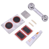 Set reparatii bicicleta, Zola®, cheie, lipici si petice