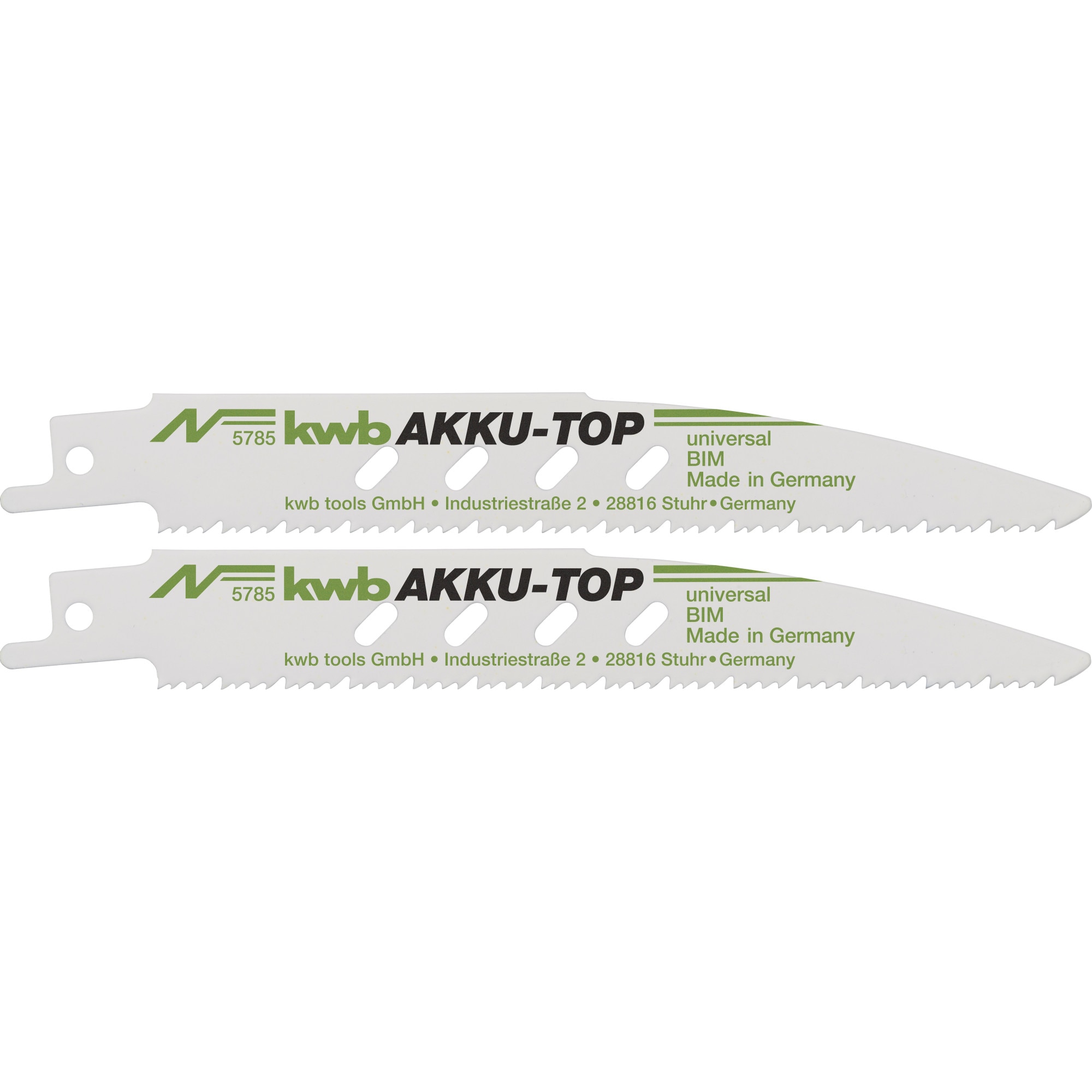 Set 2 bucati lame pentru ferastrau sabie 150/130 mm, BIM, pentru metal, KWB Professional, AKKU TOP