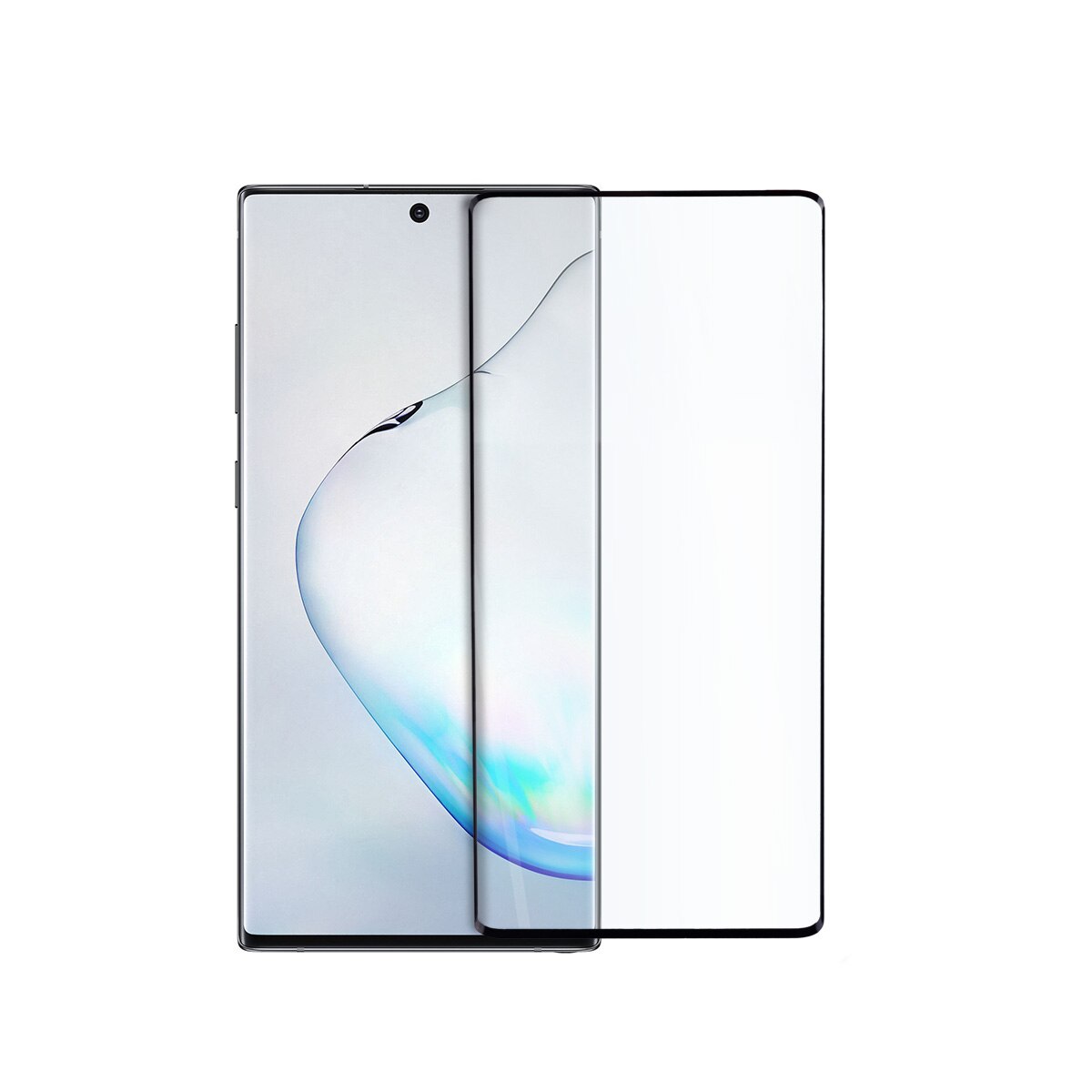 Folie de protectie pentru Samsung Note 10 Plus, Sticla securizata, Negru