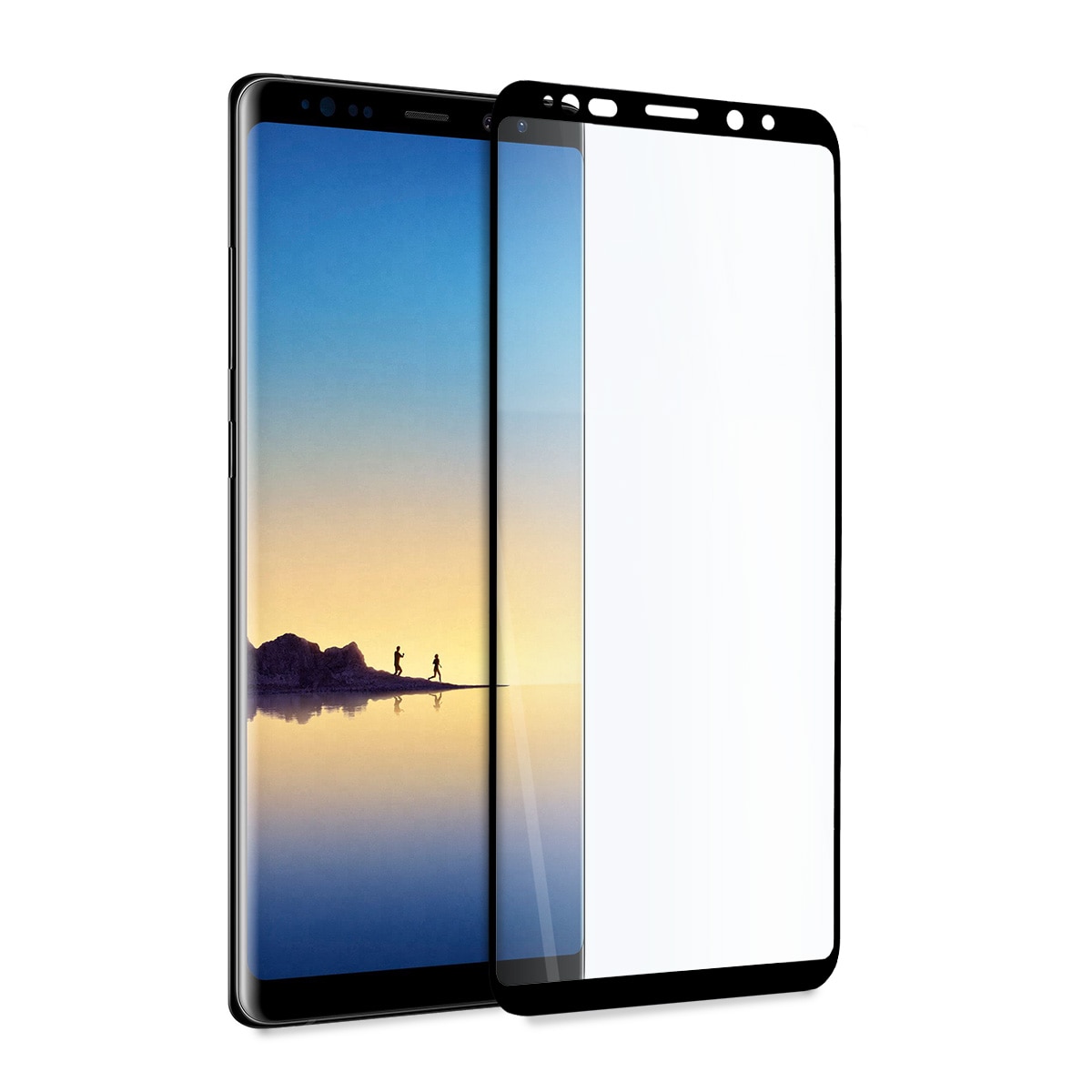 Folie de protectie pentru Samsung Note 8, 9D, Full Cover, Sticla securizata, Negru