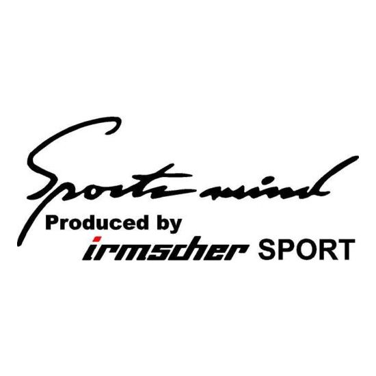 Sticker auto Sports Mind IRMSCHER, negru