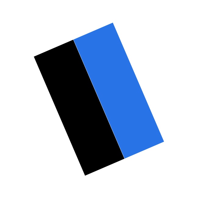 Sticker ornament auto BMW FLAG - BLACK/BLUE, dimensiune 20cm x 12cm