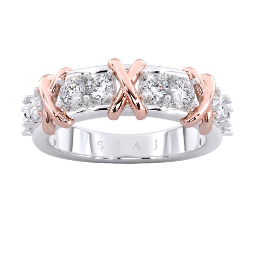 Inel din aur 18K, SIAJ, Merimac, cu diamante create de om 0.80ct