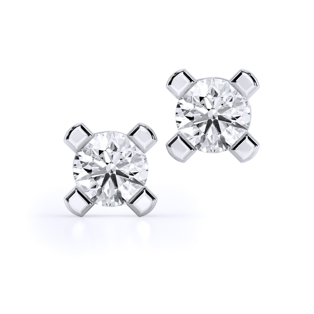 Cercei din aur 18K, SIAJ, Olivia, diamante lab-grown 0.60ct