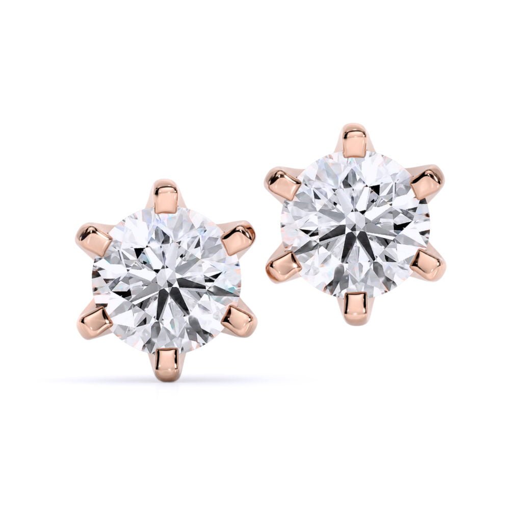 Cercei din aur 18K, SIAJ, Ilona, diamante lab-grown 0.60ct