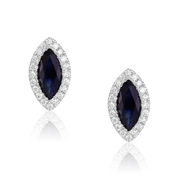 Cercei Deruvo Aur 18k Diamante, Safire E31305P-W Cercei Deruvo Aur 18k Diamante, Safire E31305P-W