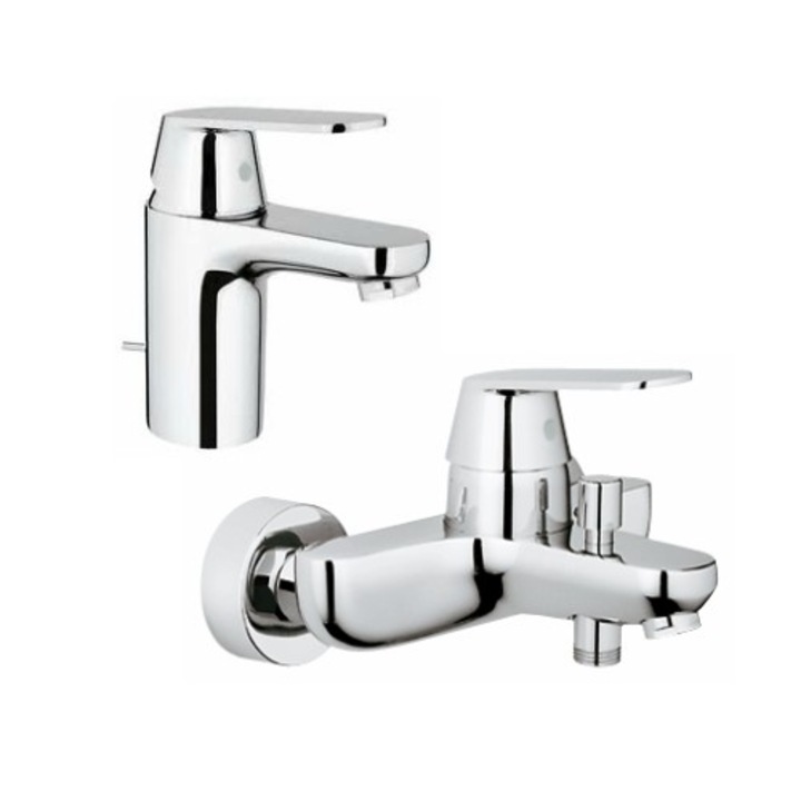 Pachet baterii lavoar si cada Grohe Eurosmart Cosmopolitan