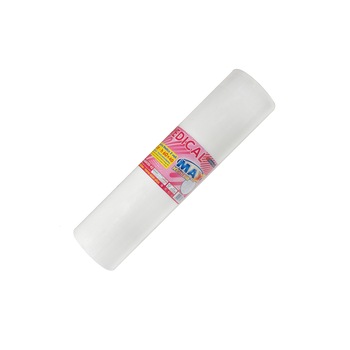 Cearceaf medical din hartie MEDICAL, 60m, 150 foi, h 60 x 40 cm/foaie, 2 straturi, 100% celuloza pura, alba Cearceaf medical din hartie MEDICAL, 60m, 150 foi, h 60 x 40 cm/foaie, 2 straturi, 100% celuloza pura, alba