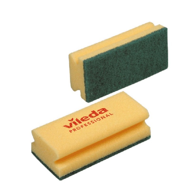 Burete Vileda Strong 125603, culoare galben/ verde, 9.5x7cm, 10 Buc/Set