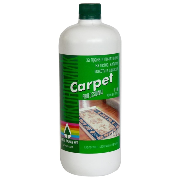 Pregatirea pentru curatarea masinii si spalarea covoarelor si tesaturilor Ecocleaner Carpet machine 1L
