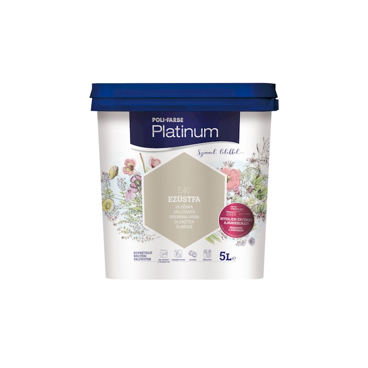 Poli-Farbe Platinum egyrétegű beltéri falfesték 2.5BARNA ORCHIDEA
