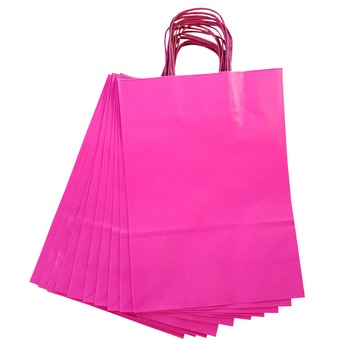 Punga colorata, extra jumbo, set 10 buc, fucsia, 45/49/15 cm Punga colorata, extra jumbo, set 10 buc, fucsia, 45/49/15 cm