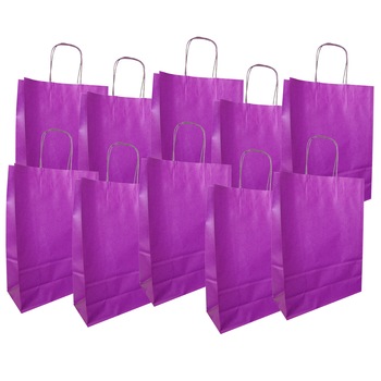 Punga colorata, mare, set 10 buc , mov, 27/37/12 cm Punga colorata, mare, set 10 buc , mov, 27/37/12 cm