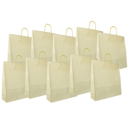 Punga Color Punga colorata, extra jumbo, set 10 buc, crem, 45/49/15 cm - eMAG.ro