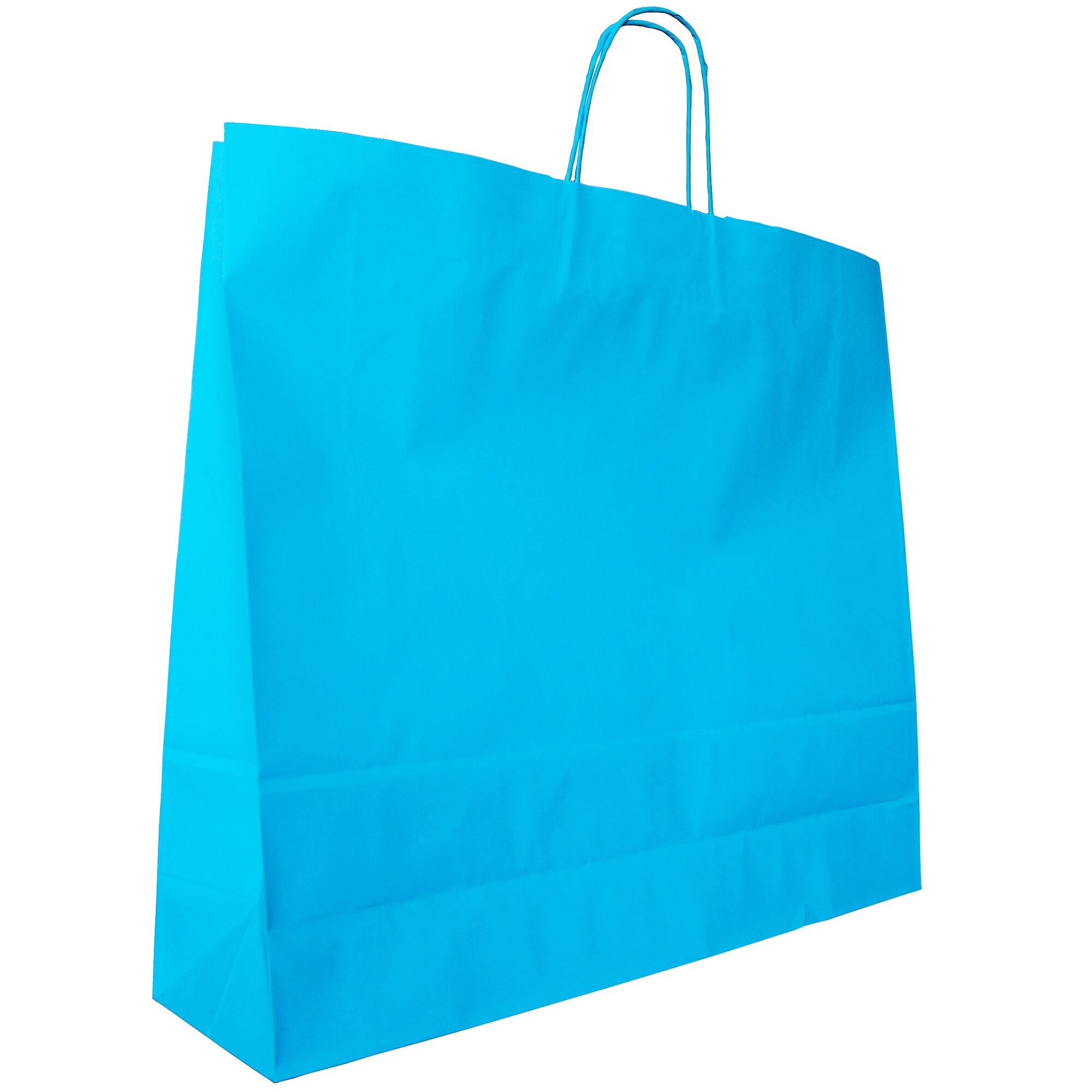 Poseta colorata, jumbo, set 10 buc, turquoise, 55/45/15 cm