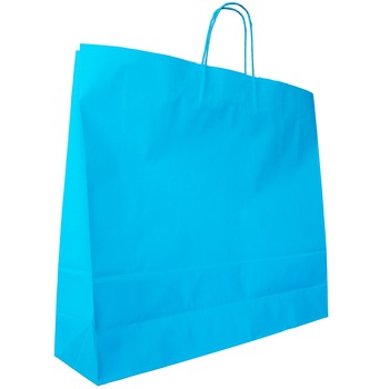 Poseta colorata, jumbo, set 10 buc, turquoise, 55/45/15 cm Poseta colorata, jumbo, set 10 buc, turquoise, 55/45/15 cm