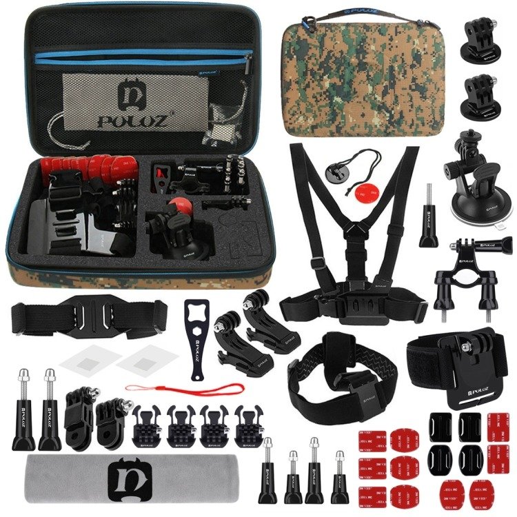 Set De 45 De Accesorii Puluz Pentru Camera De Sport PKT29