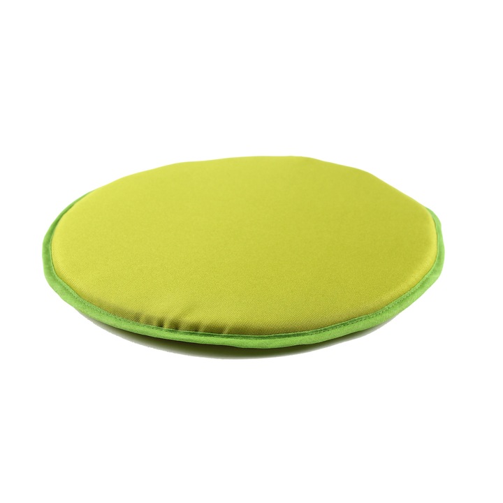 Perna decorativa pentru scaun de bucatarie sau terasa IS0888, Dimensiuni 36 x 2 cm, Galben