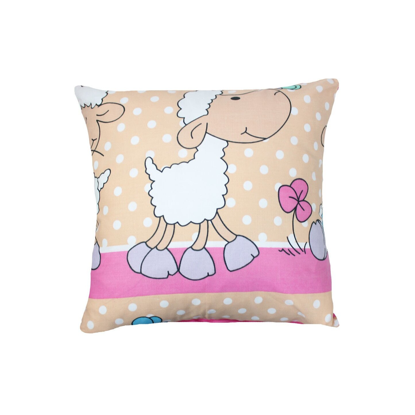 Fata de perna, oite crem, 40x40cm