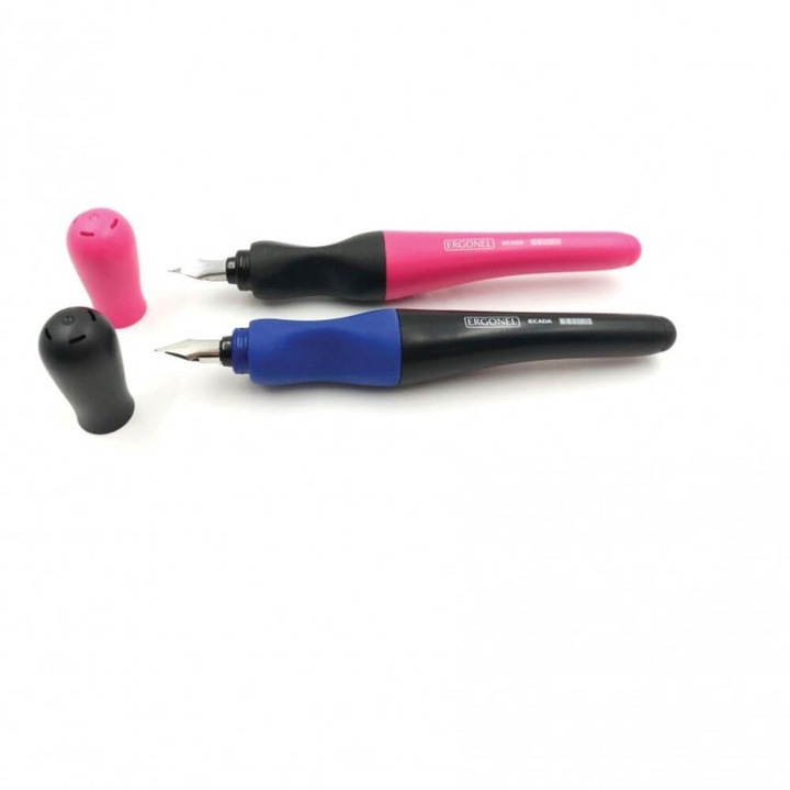 Stilou Ergonel ECADA, Roz/Mov, Plastic, Penita Iridium Tip M
