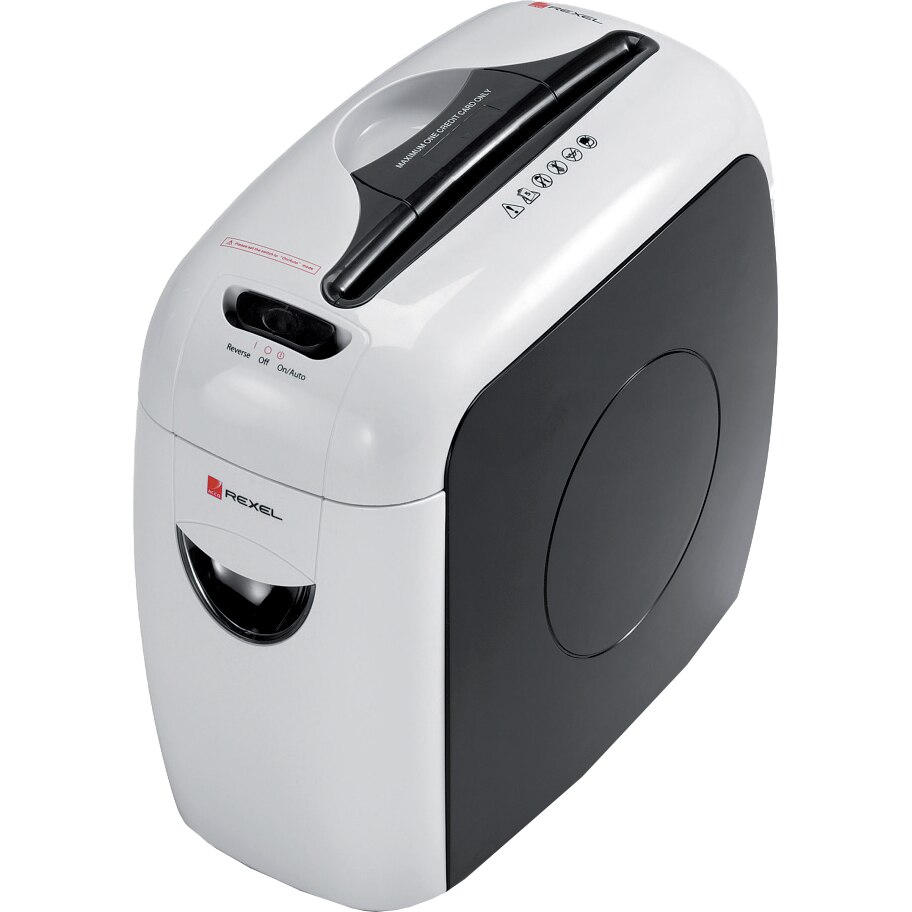 Distrugator documente manual REXEL STYLE C/C, P4, cross-cut (confeti), 5 coli, cos 7.5l, negru-alb