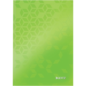 Caiet de birou Leitz WOW, carton laminat, coperta dura, A5, 80 coli, matematica, verde Caiet de birou Leitz WOW, carton laminat, coperta dura, A5, 80 coli, matematica, verde