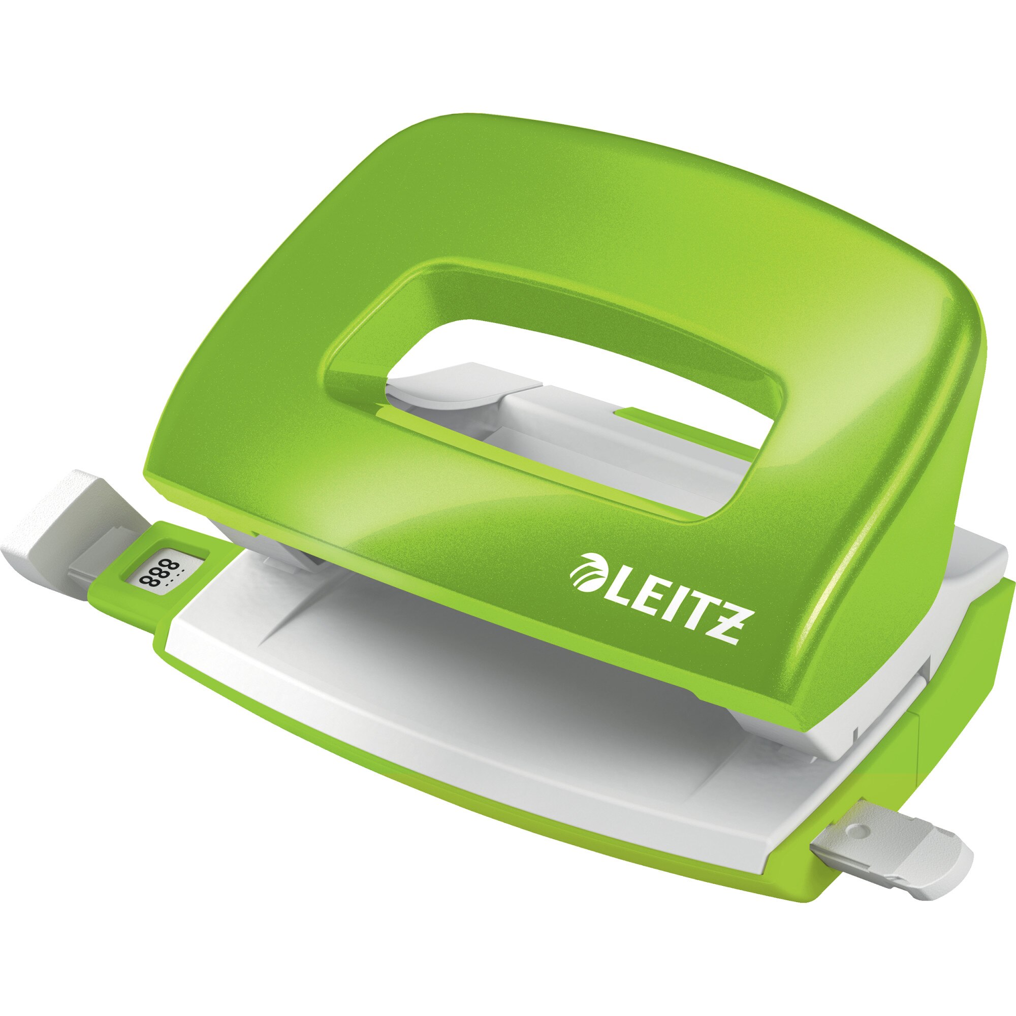 Perforator metalic Leitz WOW 5060 MINI NeXXt Series, 10 coli, verde