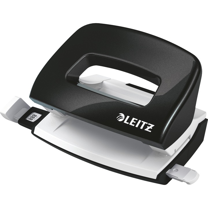 Перфоратор Leitz WOW 5060 MINI NeXXt Series, Метален, 10 листа, Черен