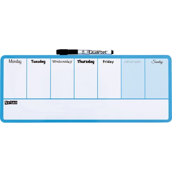 Organizator NOBO, saptamanal, magnetic, 14x36 cm, include marker si magneti, albastru Organizator NOBO, saptamanal, magnetic, 14x36 cm, include marker si magneti, albastru