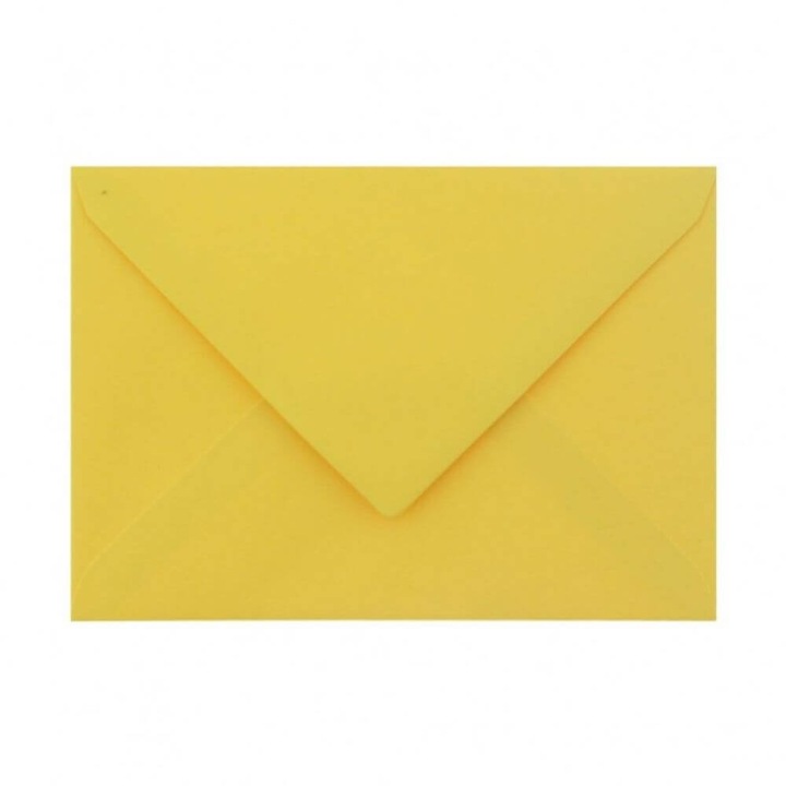 Плик C6 DACO, 25 бр./компл., 162x114 mm, 120 g/m², Жълт
