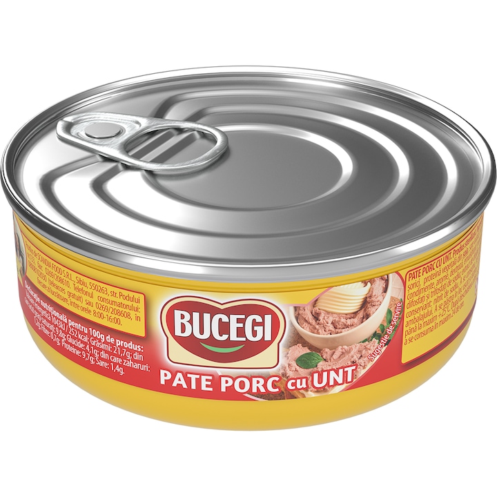 Pate porc cu unt Bucegi, 120g