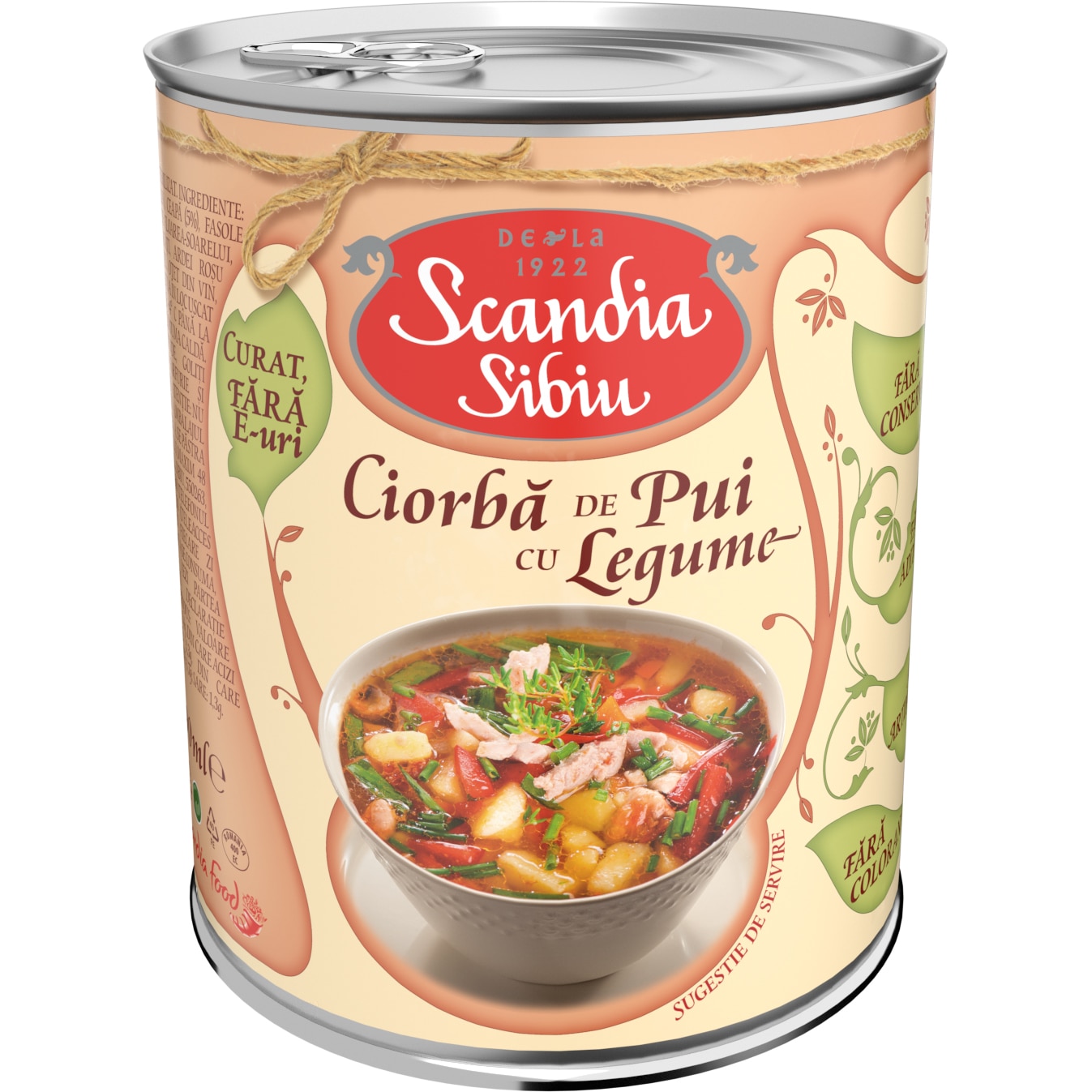 Ciorba de pui cu legume Scandia Sibiu, 400g