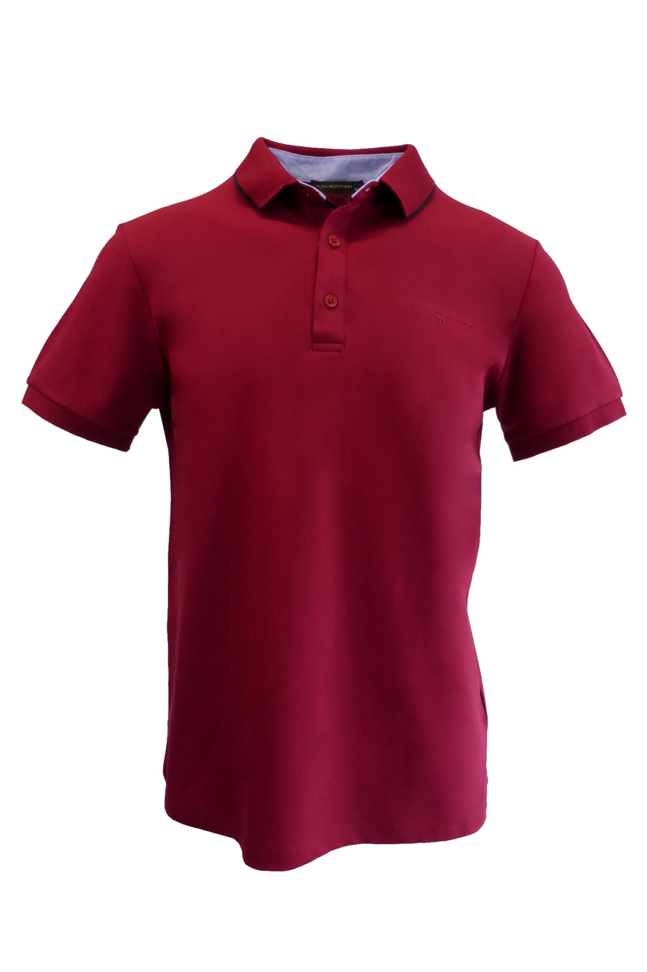 Tricou polo, UNIVERS FASHION, regular fit, rosu bordeaux