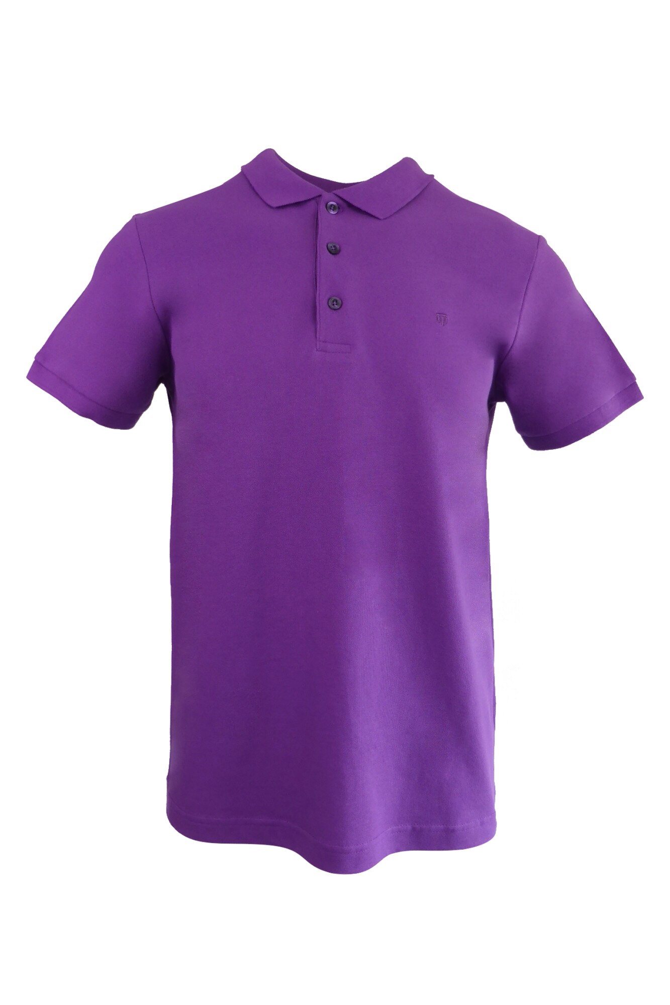 Tricou polo, UNIVERS FASHION, regular fit, cu broderie logo discreta, mov