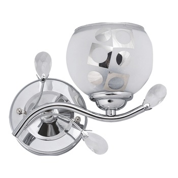 Aplica, Crom, 1XE27 cu bec led 9 W, lumina zilei , inclus Aplica, Crom, 1XE27 cu bec led 9 W, lumina zilei , inclus